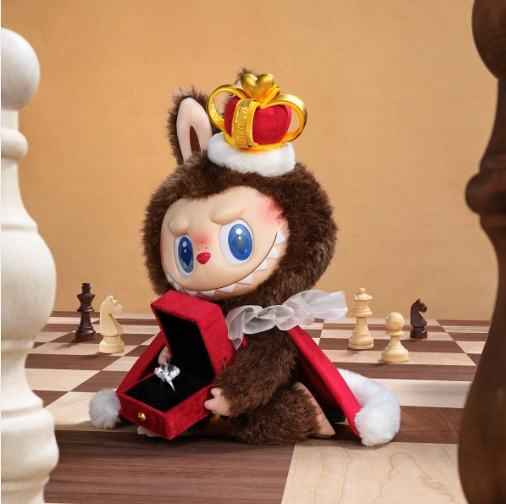 1STLABUBU Pop Mart The Monster Labubu Let's Checkmate Plush Doll