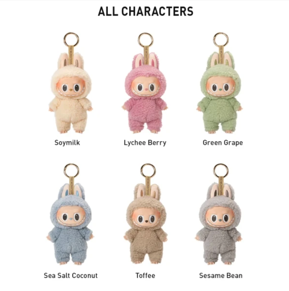 1STLABUBU Pop Mart Labubu The Monsters Tasty Macarons Vinyl Plush Pendant