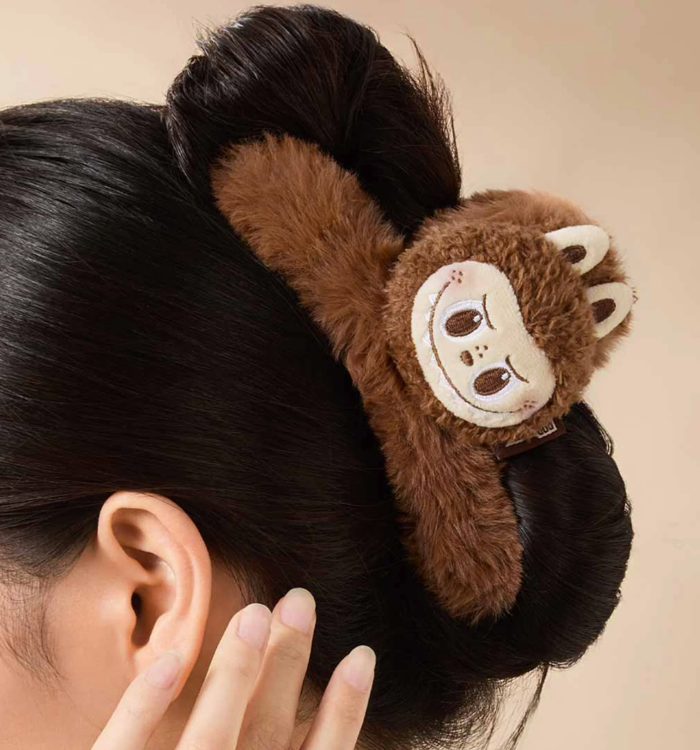 1STLABUBU THE MONSTERS Classic Series- LABUBU Plush Hair Clip